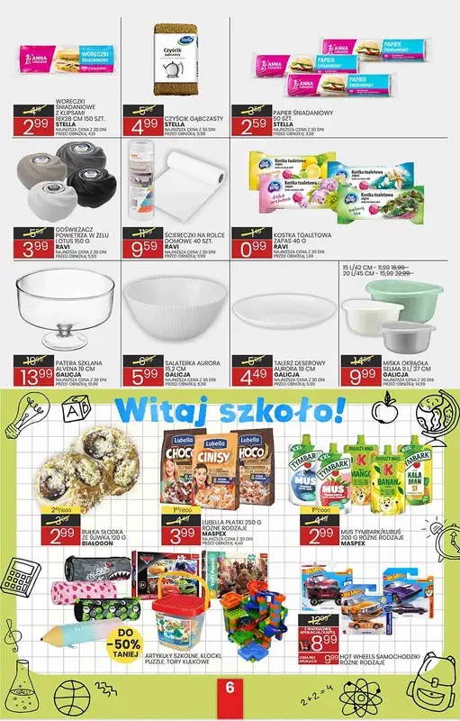 Wafelek - gazetka promocyjna Gazetka od poniedziałku 24.08 do soboty 05.09 - strona 6