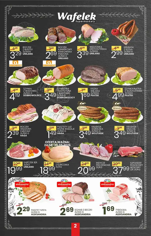Wafelek - gazetka promocyjna Gazetka od poniedziałku 24.08 do soboty 05.09 - strona 2