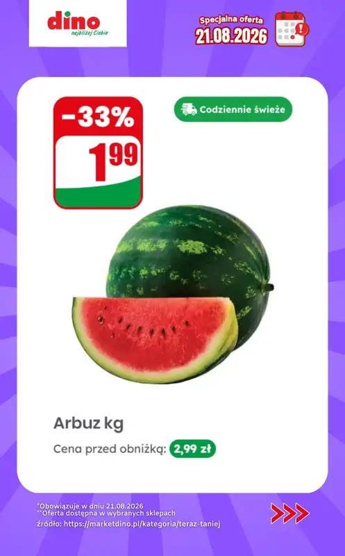Dino - gazetka promocyjna Specjalna oferta na 21.08.2026 - promocje spoza gazetki   - strona 2