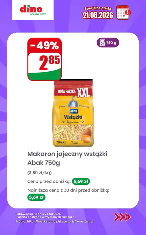 Dino - gazetka promocyjna Specjalna oferta na 21.08.2026 - promocje spoza gazetki od piątku 21.08 do piątku 21.08 - strona 5