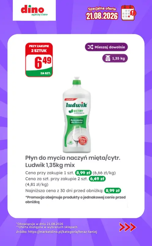 Dino - gazetka promocyjna Specjalna oferta na 21.08.2026 - promocje spoza gazetki od piątku 21.08 do piątku 21.08 - strona 12
