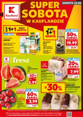 Kaufland - gazetka promocyjna Oferta Kaufland - SUPER SOBOTA od soboty 22.08 do soboty 22.08