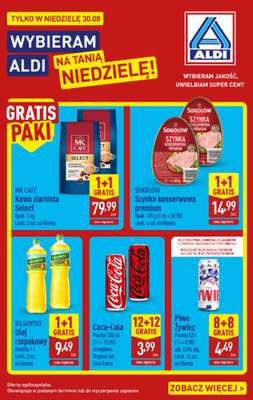 Aldi - gazetka promocyjna Tania niedziela w Aldi! od niedzieli 30.08 do niedzieli 30.08