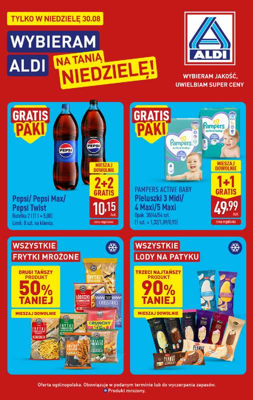 Aldi - gazetka promocyjna Tania niedziela w Aldi! od niedzieli 30.08 do niedzieli 30.08 - strona 2
