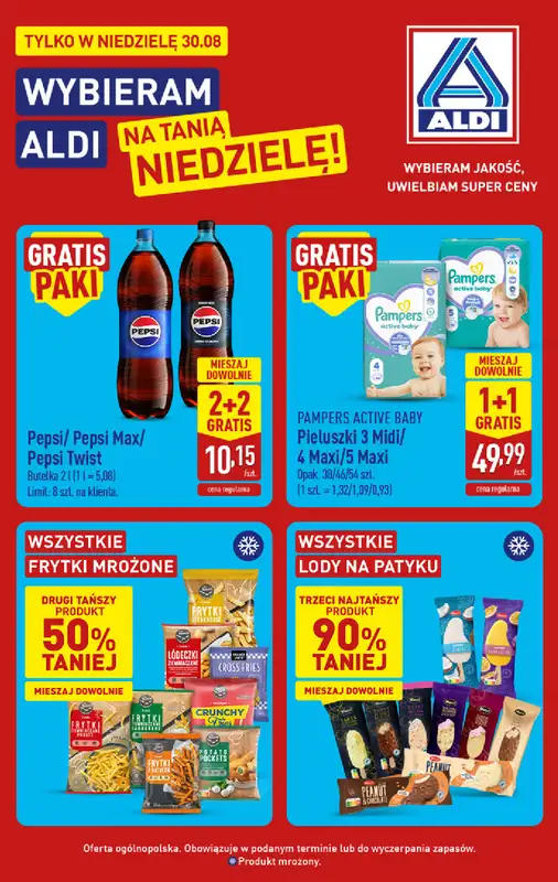 Aldi - gazetka promocyjna Tania niedziela w Aldi! od niedzieli 30.08 do niedzieli 30.08 - strona 2