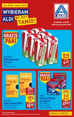 Aldi - gazetka promocyjna Weekend super cen w Aldi! od soboty 29.08 do niedzieli 30.08