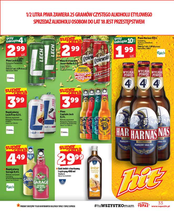TOPAZ - gazetka promocyjna Gazetka od czwartku 27.08 do środy 02.09 - strona 33