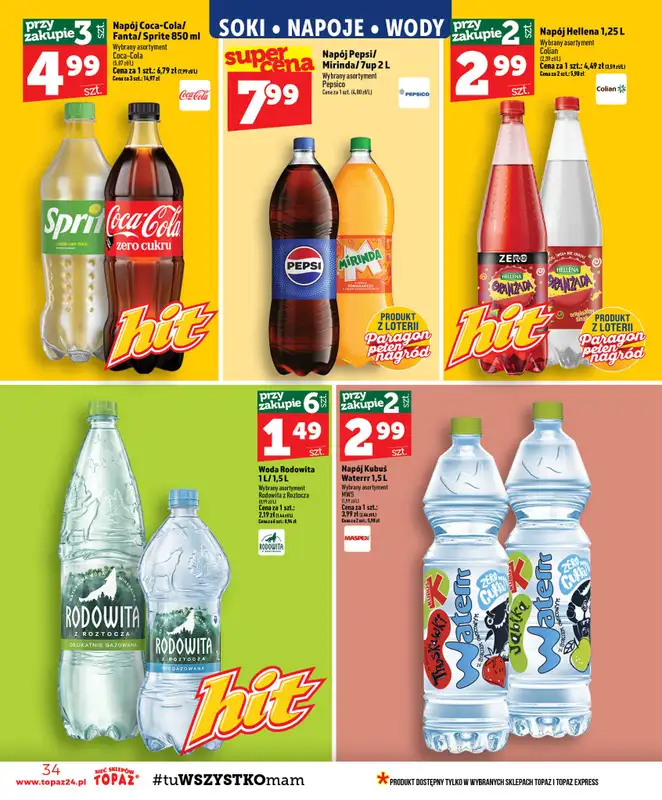 TOPAZ - gazetka promocyjna Gazetka od czwartku 27.08 do środy 02.09 - strona 34
