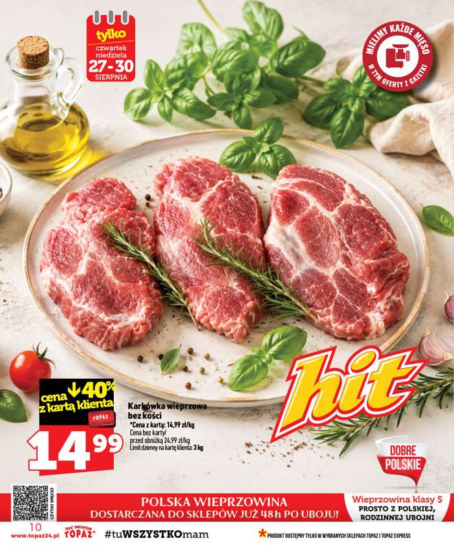 TOPAZ - gazetka promocyjna Gazetka od czwartku 27.08 do środy 02.09 - strona 10