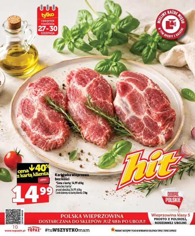 TOPAZ - gazetka promocyjna Gazetka od czwartku 27.08 do środy 02.09 - strona 10