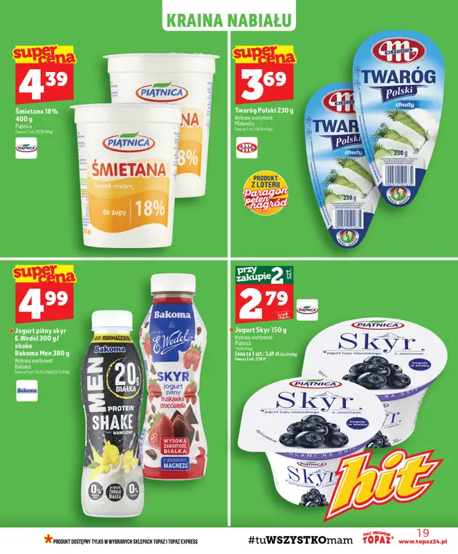 TOPAZ - gazetka promocyjna Gazetka od czwartku 27.08 do środy 02.09 - strona 19