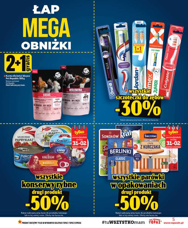 TOPAZ - gazetka promocyjna Gazetka od czwartku 27.08 do środy 02.09 - strona 5