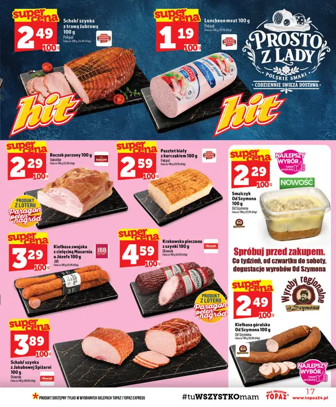 TOPAZ - gazetka promocyjna Gazetka od czwartku 27.08 do środy 02.09 - strona 17