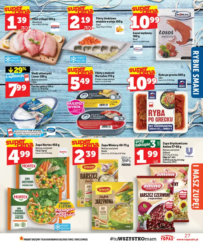 TOPAZ - gazetka promocyjna Gazetka od czwartku 27.08 do środy 02.09 - strona 27