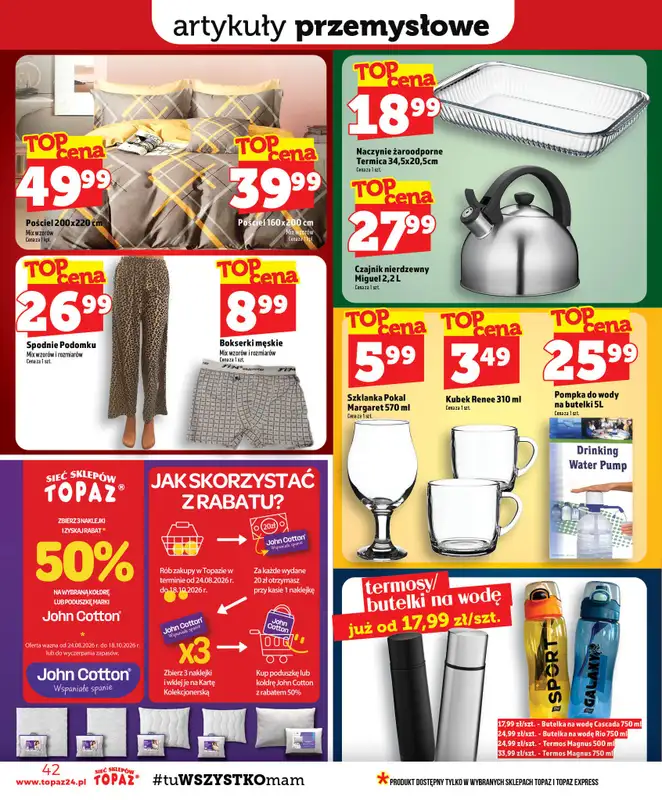 TOPAZ - gazetka promocyjna Gazetka od czwartku 27.08 do środy 02.09 - strona 42
