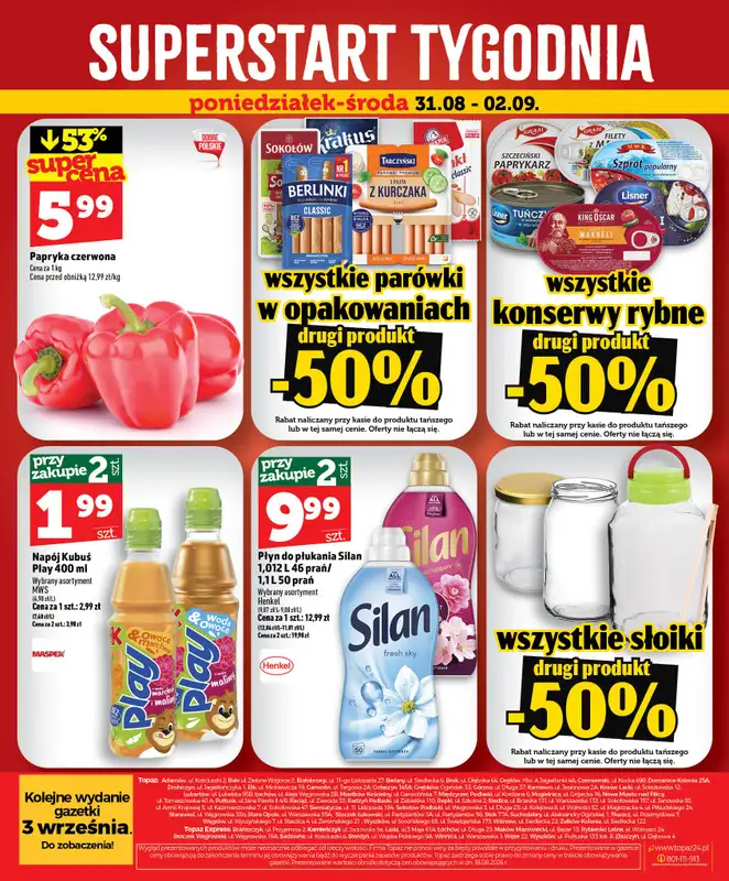 TOPAZ - gazetka promocyjna Gazetka od czwartku 27.08 do środy 02.09 - strona 44