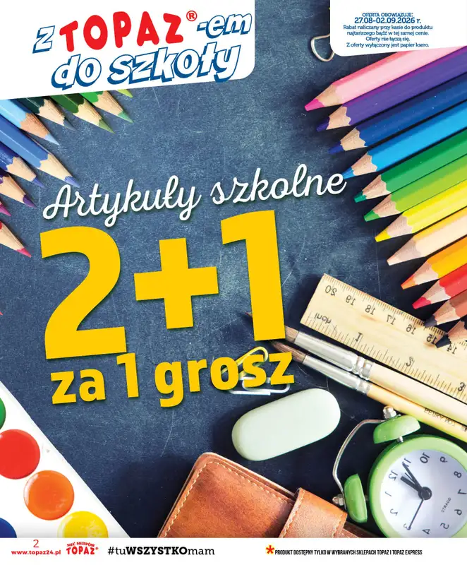 TOPAZ - gazetka promocyjna Gazetka od czwartku 27.08 do środy 02.09 - strona 2