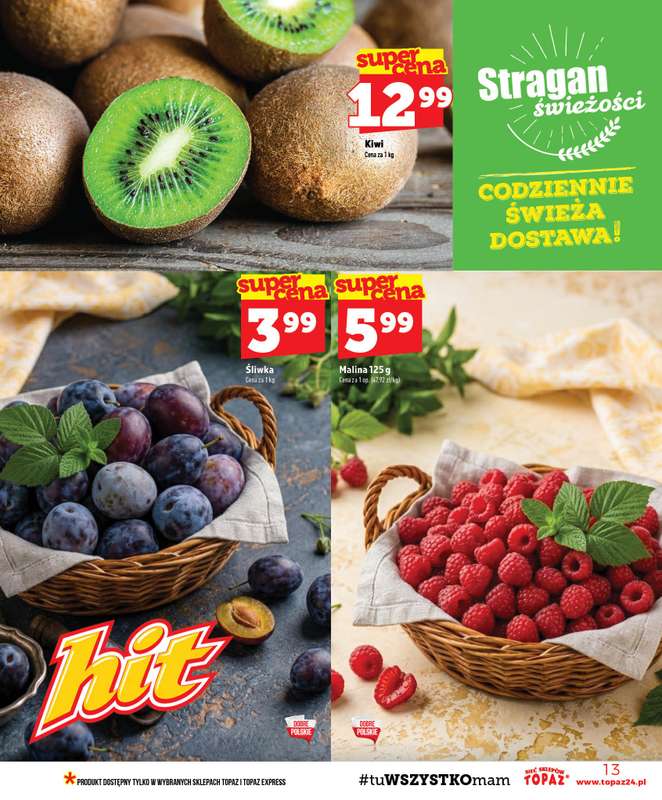 TOPAZ - gazetka promocyjna Gazetka od czwartku 27.08 do środy 02.09 - strona 13