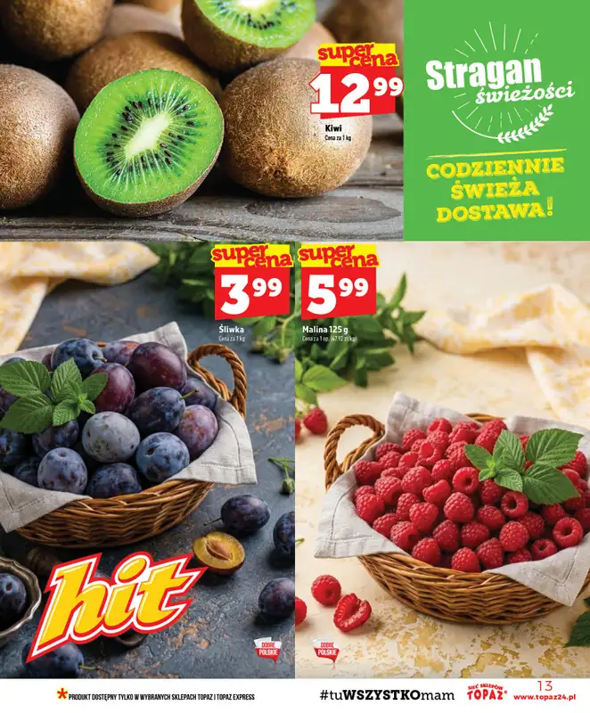 TOPAZ - gazetka promocyjna Gazetka od czwartku 27.08 do środy 02.09 - strona 13