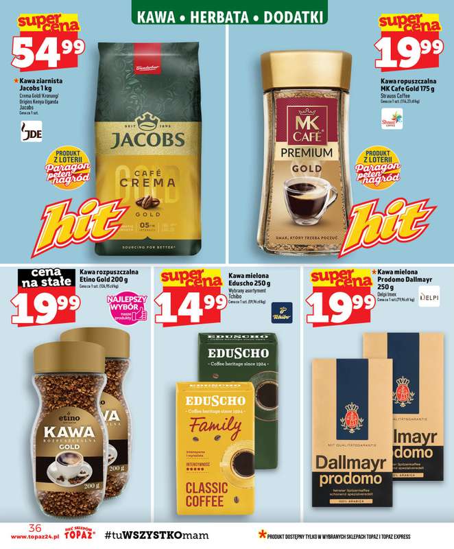 TOPAZ - gazetka promocyjna Gazetka od czwartku 27.08 do środy 02.09 - strona 36