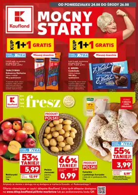 Kaufland - gazetka promocyjna Mocny Start od poniedziałku 24.08 do środy 26.08