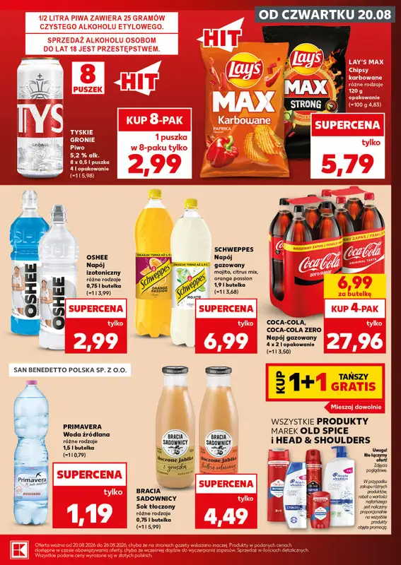 Kaufland - gazetka promocyjna Mocny Start od poniedziałku 24.08 do środy 26.08 - strona 9
