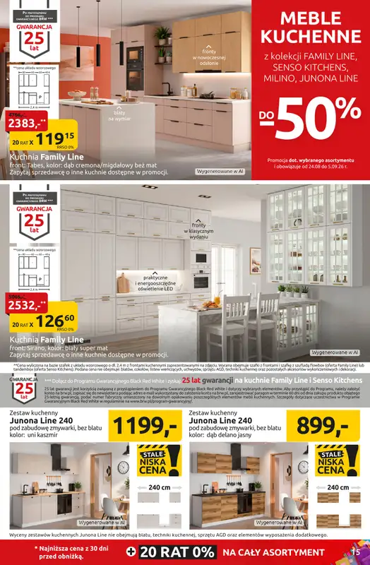 Black Red White - gazetka promocyjna WITAJ SZKOŁO! SETKI MEBLI I DODATKÓW do -55% od poniedziałku 24.08 do niedzieli 06.09 - strona 15
