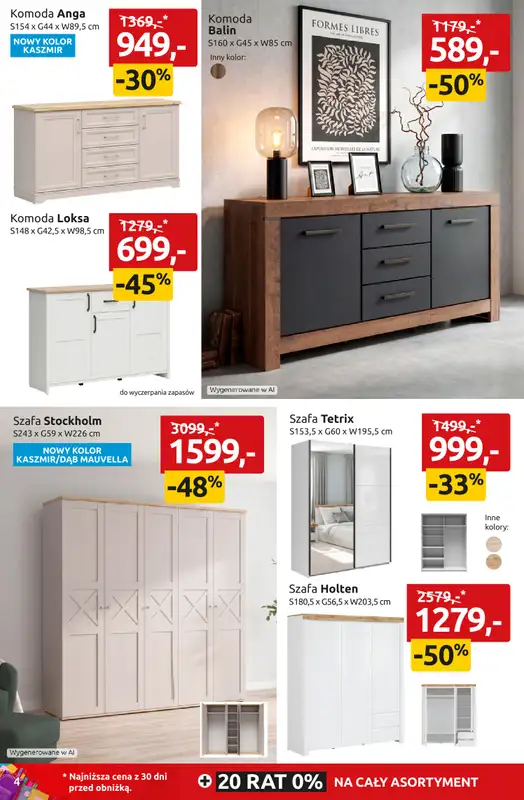 Black Red White - gazetka promocyjna WITAJ SZKOŁO! SETKI MEBLI I DODATKÓW do -55% od poniedziałku 24.08 do niedzieli 06.09 - strona 4