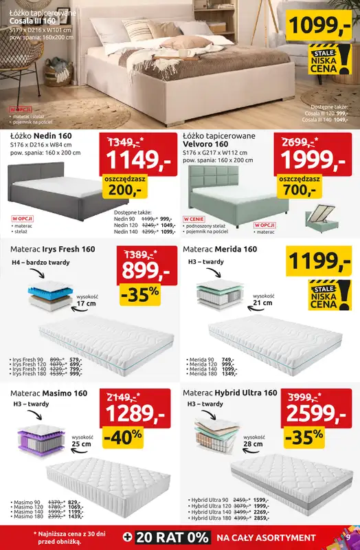 Black Red White - gazetka promocyjna WITAJ SZKOŁO! SETKI MEBLI I DODATKÓW do -55% od poniedziałku 24.08 do niedzieli 06.09 - strona 9