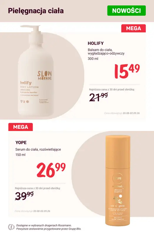 Rossmann - gazetka promocyjna Nowości na promocji! od soboty 22.08 do środy 26.08 - strona 3