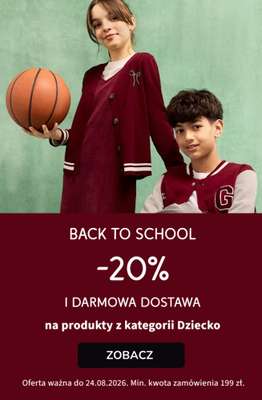 bonprix - gazetka promocyjna 20% rabatu na kategorię DZIECKO + darmowa dostawa! od piątku 21.08 do poniedziałku 24.08