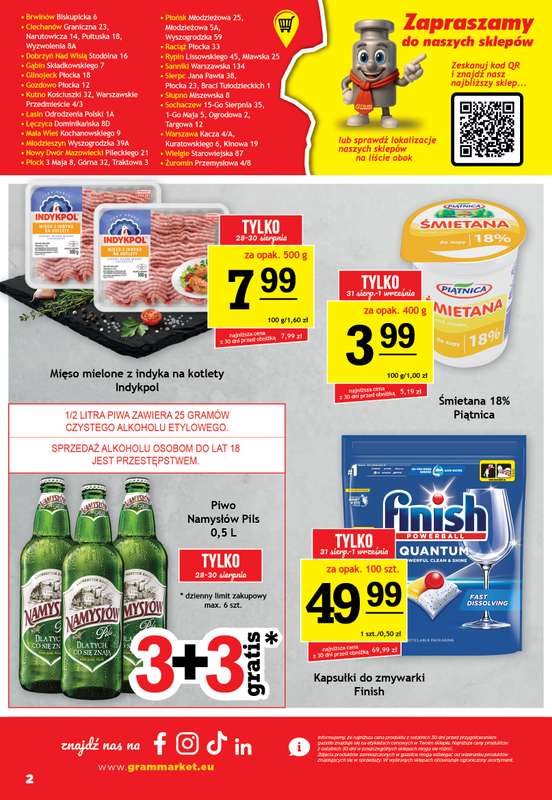 Gram Market - gazetka promocyjna Gazetka od środy 26.08 do wtorku 01.09 - strona 2