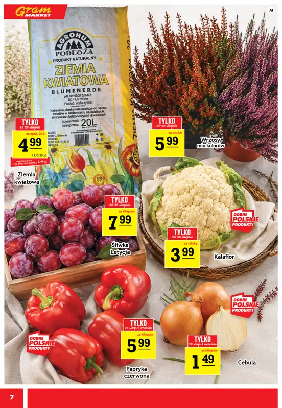 Gram Market - gazetka promocyjna Gazetka od środy 26.08 do wtorku 01.09 - strona 7