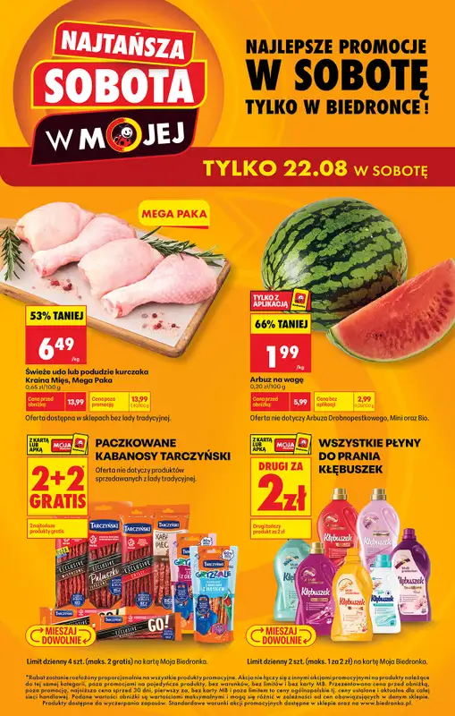 Biedronka - gazetka promocyjna Najtańsza sobota  