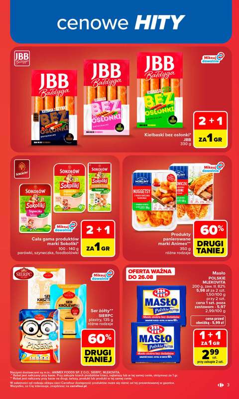 Carrefour - gazetka promocyjna Gazetka Carrefour od poniedziałku od poniedziałku 24.08 do niedzieli 30.08 - strona 5