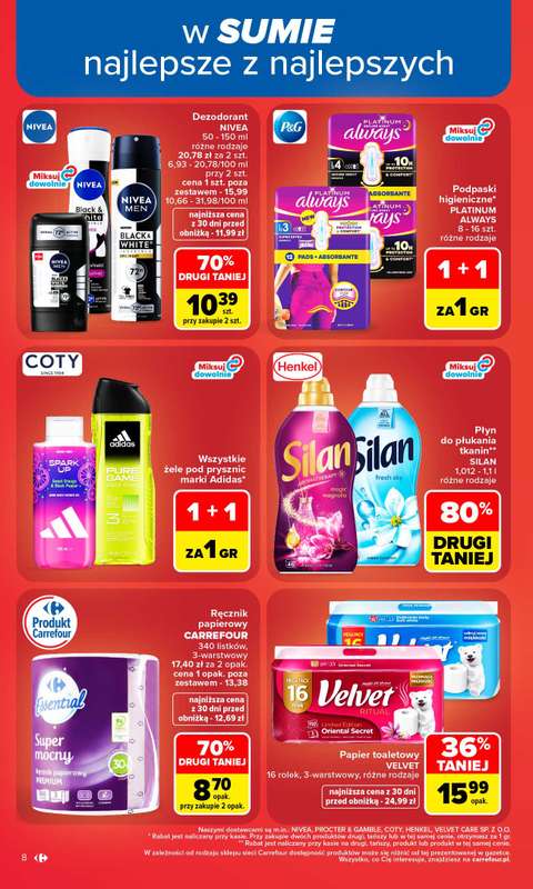 Carrefour - gazetka promocyjna Gazetka Carrefour od poniedziałku od poniedziałku 24.08 do niedzieli 30.08 - strona 10