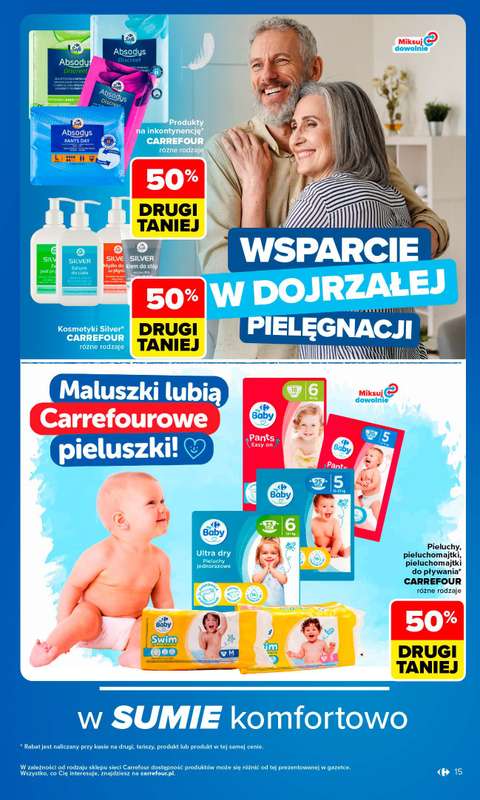 Carrefour - gazetka promocyjna Gazetka Produkt Carrefour najlepsza jakość i cena od poniedziałku 24.08 do soboty 05.09 - strona 15