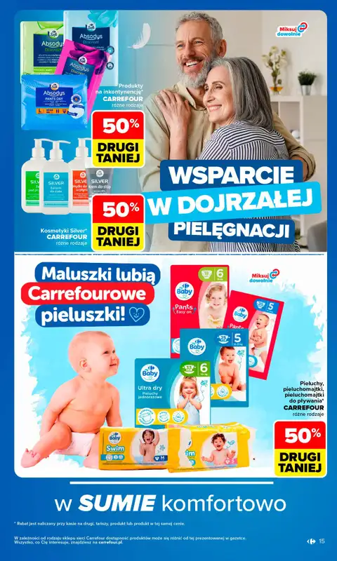 Carrefour - gazetka promocyjna Gazetka Produkt Carrefour najlepsza jakość i cena od poniedziałku 24.08 do soboty 05.09 - strona 15