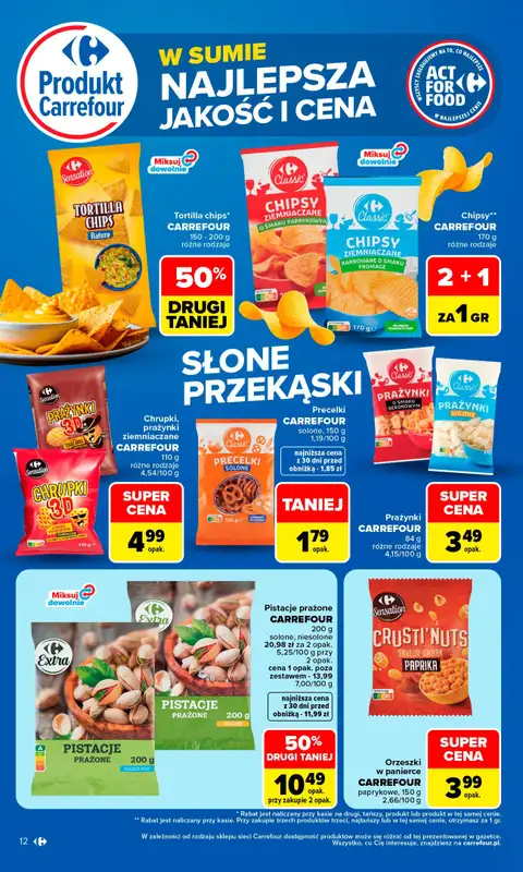 Carrefour - gazetka promocyjna Gazetka Produkt Carrefour najlepsza jakość i cena od poniedziałku 24.08 do soboty 05.09 - strona 12