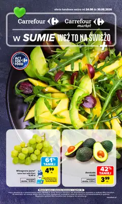 Carrefour - gazetka promocyjna Gazetka Weź to na świeżo od poniedziałku 24.08 do niedzieli 30.08