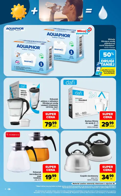 Carrefour - gazetka promocyjna Gazetka w sumie same okazje od poniedziałku 24.08 do soboty 05.09 - strona 4