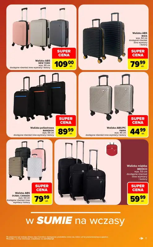 Carrefour - gazetka promocyjna Gazetka w sumie same okazje od poniedziałku 24.08 do soboty 05.09 - strona 11
