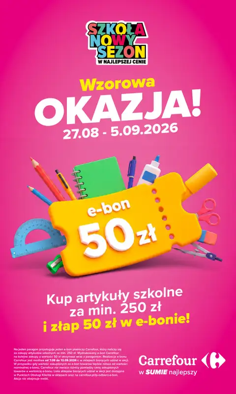 Carrefour Market - gazetka promocyjna Gazetka Carrefour Market od poniedziałku od poniedziałku 24.08 do niedzieli 30.08 - strona 43