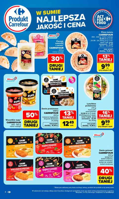 Carrefour Market - gazetka promocyjna Gazetka Produkt Carrefour najlepsza jakość i cena od poniedziałku 24.08 do soboty 05.09 - strona 4