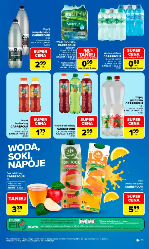 Carrefour Market - gazetka promocyjna Gazetka Produkt Carrefour najlepsza jakość i cena od poniedziałku 24.08 do soboty 05.09 - strona 13