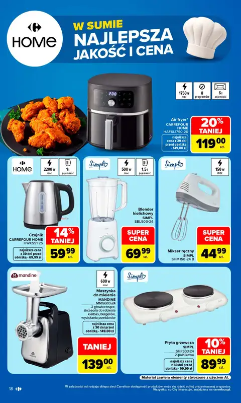 Carrefour Market - gazetka promocyjna Gazetka Produkt Carrefour najlepsza jakość i cena od poniedziałku 24.08 do soboty 05.09 - strona 18