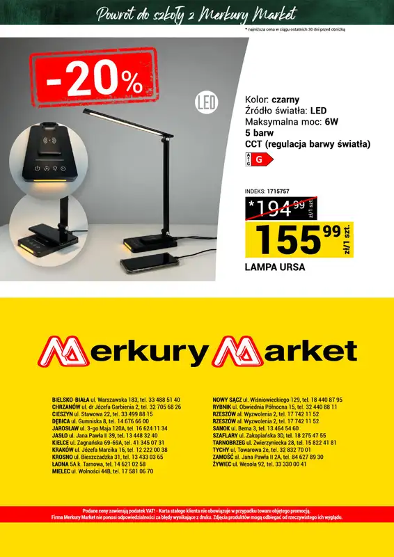 Merkury Market - gazetka promocyjna Gazetka Powrót do szkoły od soboty 22.08 do niedzieli 30.08 - strona 22