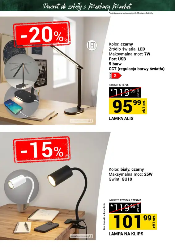 Merkury Market - gazetka promocyjna Gazetka Powrót do szkoły od soboty 22.08 do niedzieli 30.08 - strona 20