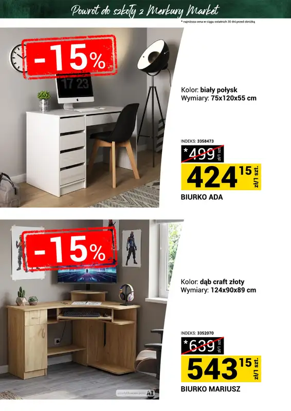 Merkury Market - gazetka promocyjna Gazetka Powrót do szkoły od soboty 22.08 do niedzieli 30.08 - strona 9