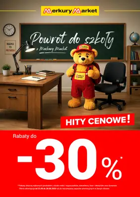 Merkury Market - gazetka promocyjna Gazetka Powrót do szkoły od soboty 22.08 do niedzieli 30.08